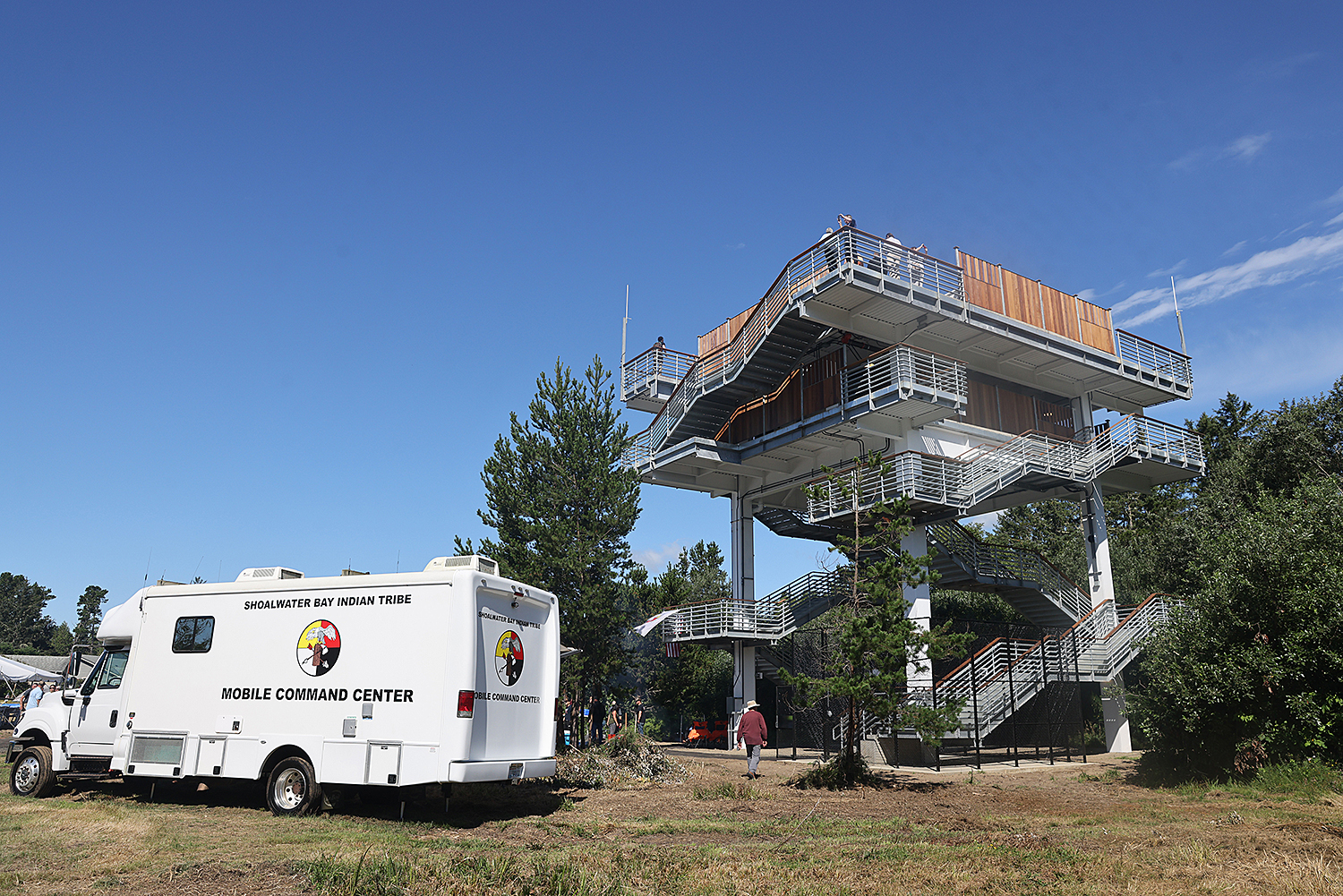 Celebrating nation's first tsunami vertical evacuation tower