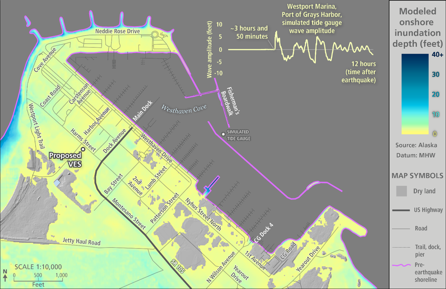 A tsunami strategy for the Westport Marina
