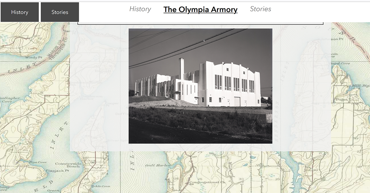 New storytelling project for Olympia Armory online now