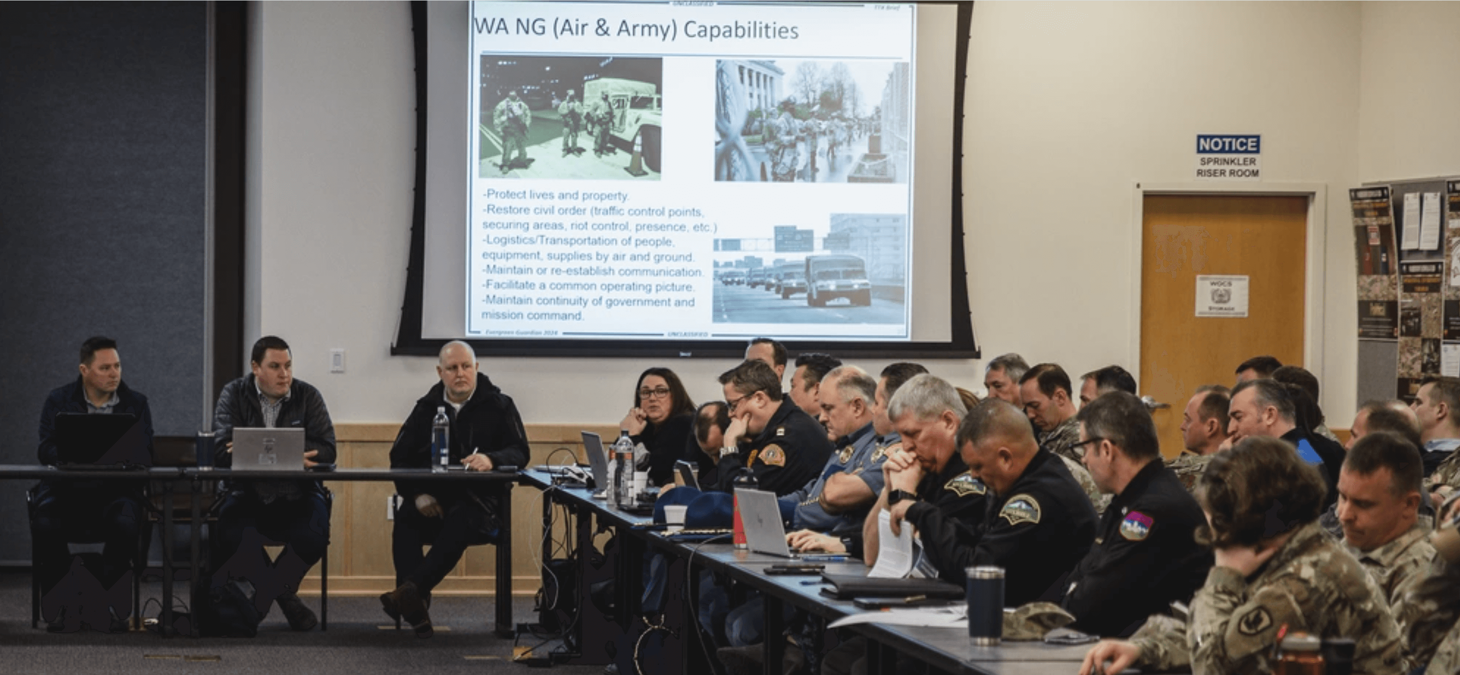 Civil unrest discussion brings agency, law enforcement together