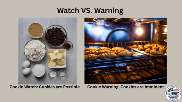 What's the difference between flood watch and flood warning?