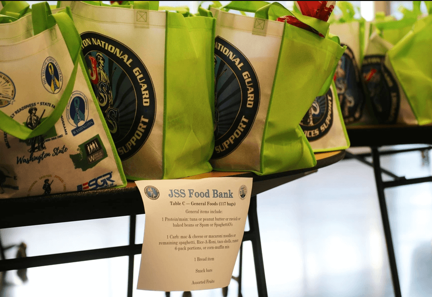 Guard members, employees aid colleagues facing food insecurity